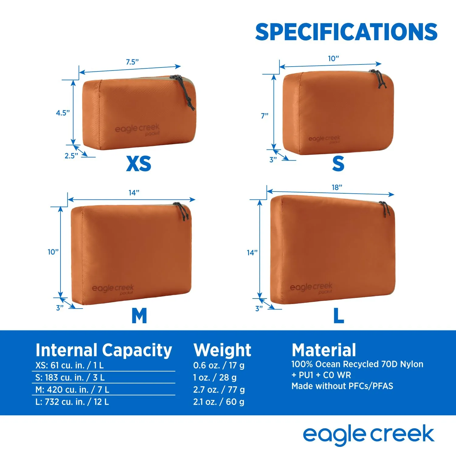 Eagle Creek Pack-It Isolate Cube, X-Small Bags Eagle-Creek