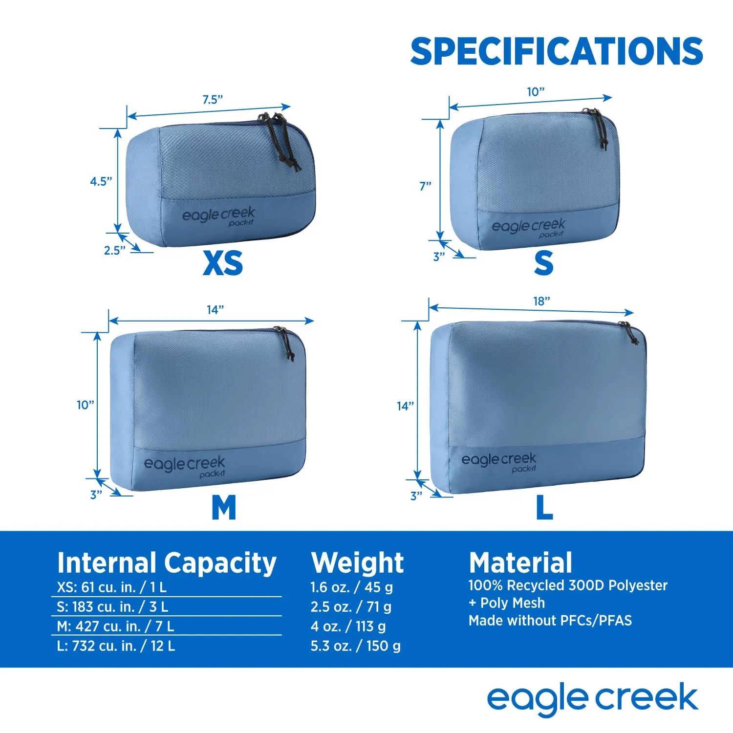 Eagle Creek Pack-It Reveal Cube, Medium Bags Eagle-Creek