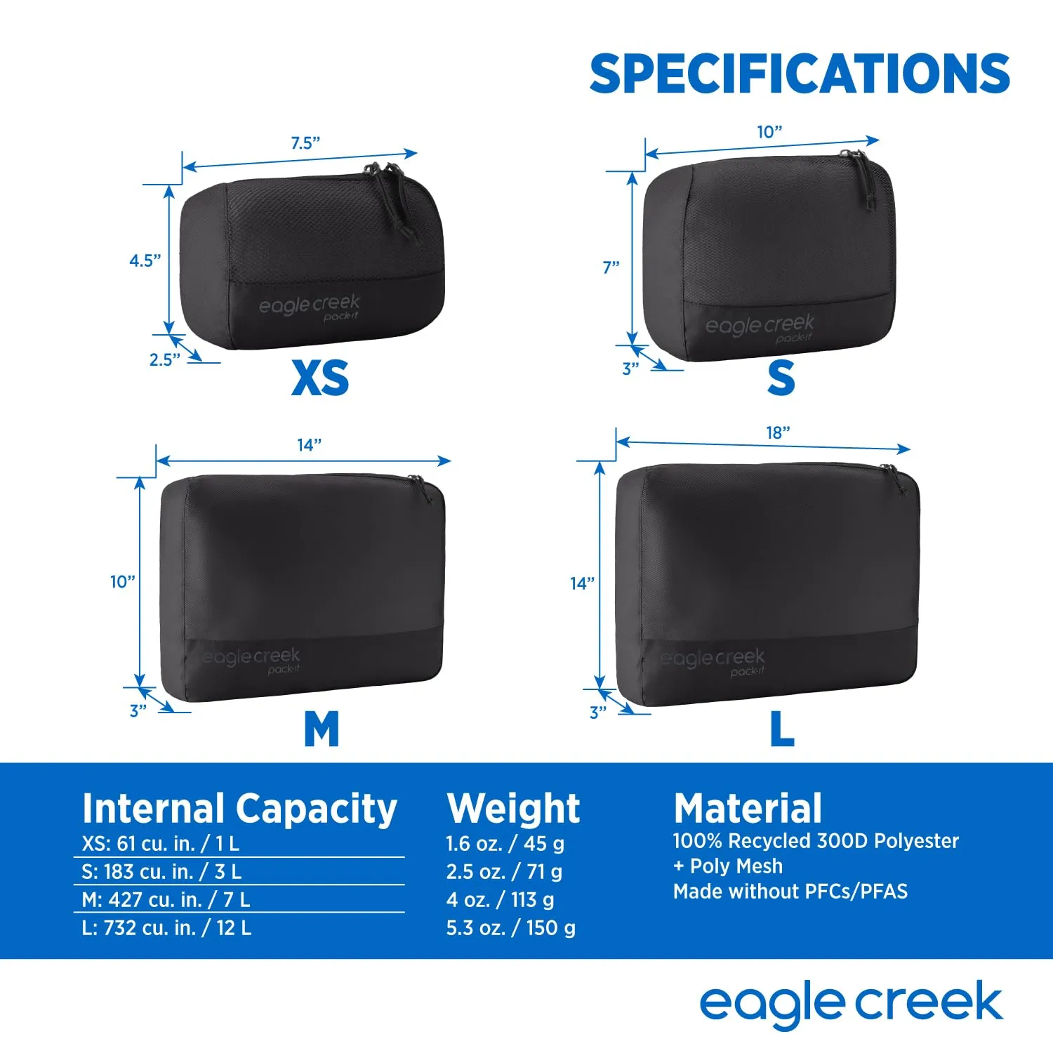 Eagle Creek Pack-It Reveal Cube, Medium Bags Eagle-Creek