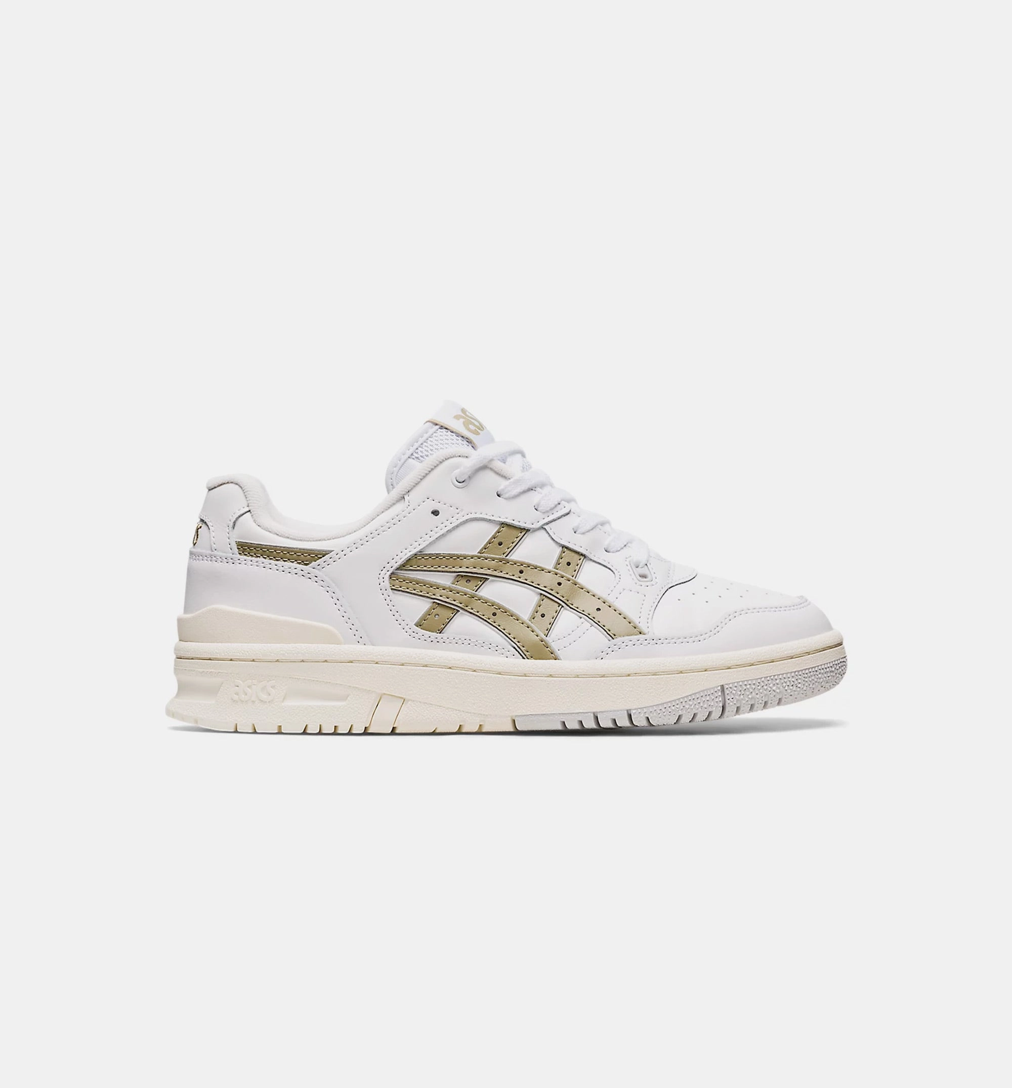 EX89 Mens Lifestyle Shoe - White/Safari Khaki Asics lifestyle shoes with classic design