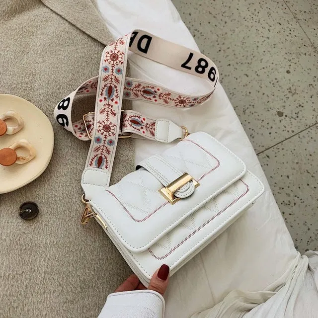 Fashion Women Designer Shoulder Bag High Quality PU Leather Female Brand Totes Female White Crossbody Bag For Women Handbag 2020 Fashion Nova Bags