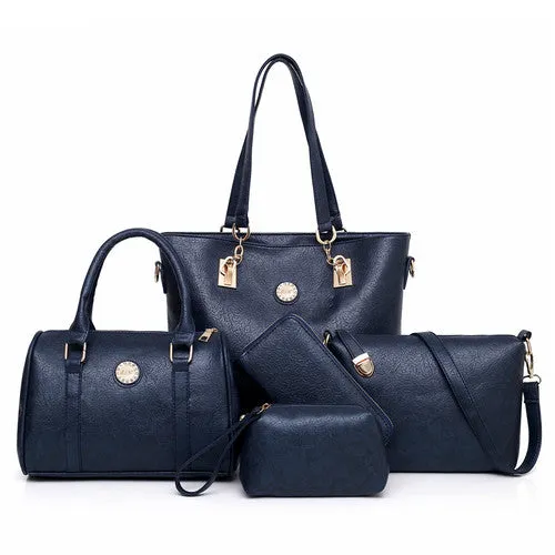 Female Mother Bag 5 Piece Set Luxury Handbags Women Bags Designer Leather Shoulder Bag Purses and Handbags Slanting Bag Fashion Nova Bags