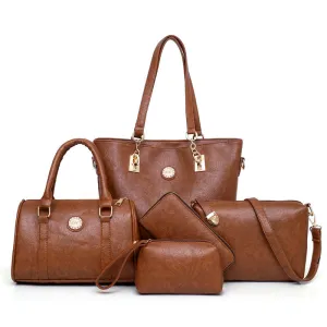 Female Mother Bag 5 Piece Set Luxury Handbags Women Bags Designer Leather Shoulder Bag Purses and Handbags Slanting Bag Fashion Nova Bags