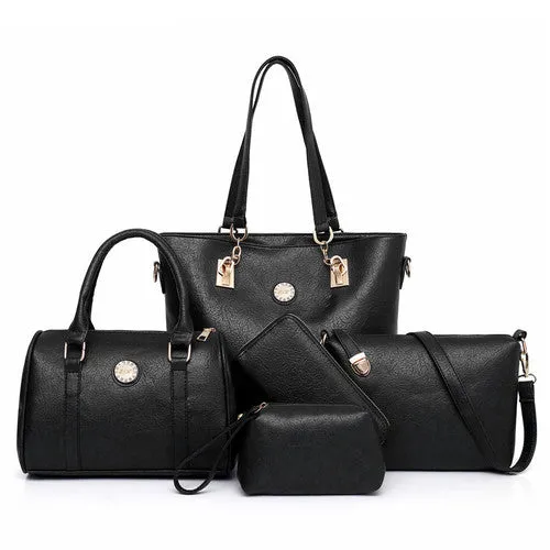Female Mother Bag 5 Piece Set Luxury Handbags Women Bags Designer Leather Shoulder Bag Purses and Handbags Slanting Bag Fashion Nova Bags