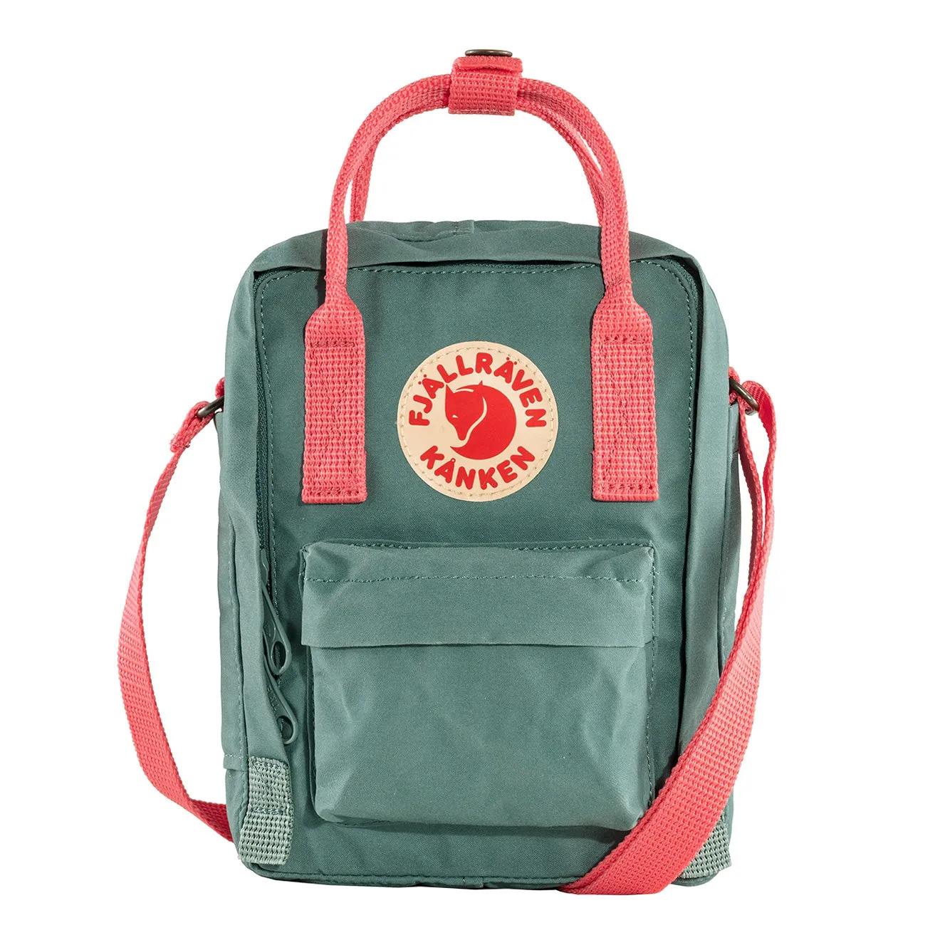 Fjallraven Kanken Sling Cross Body Bag Frost Green / Peach Pink Fjällräven Kånken Bags