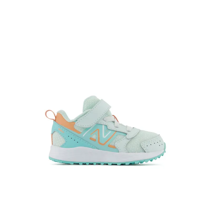 Fresh Foam 650 Bungee Lace with Top Strap - Light Surf with Peach Glaze and Surf - Kids New Balance lifestyle shoes