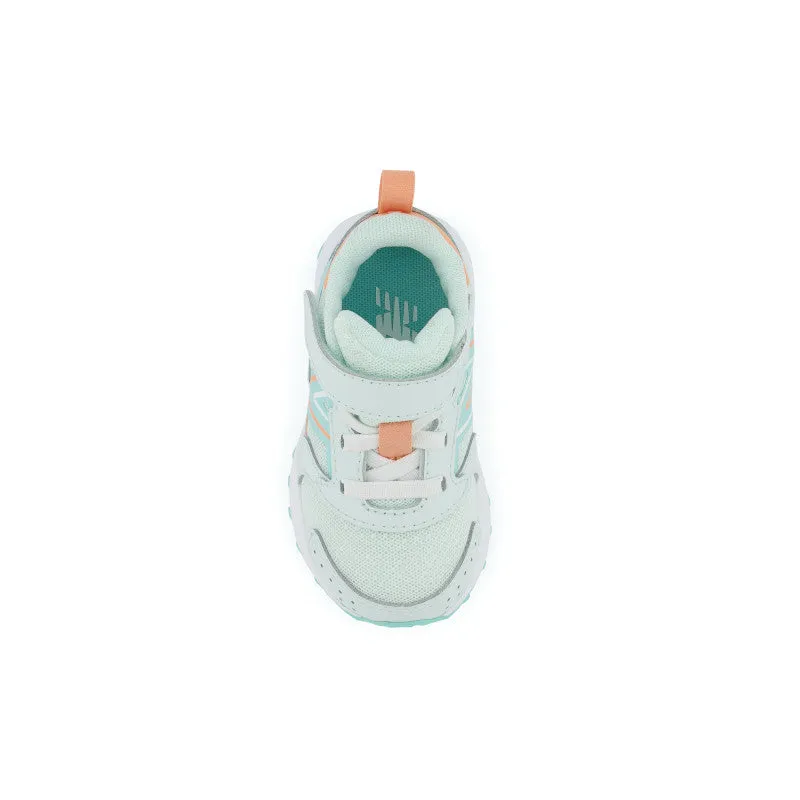 Fresh Foam 650 Bungee Lace with Top Strap - Light Surf with Peach Glaze and Surf - Kids New Balance lifestyle shoes