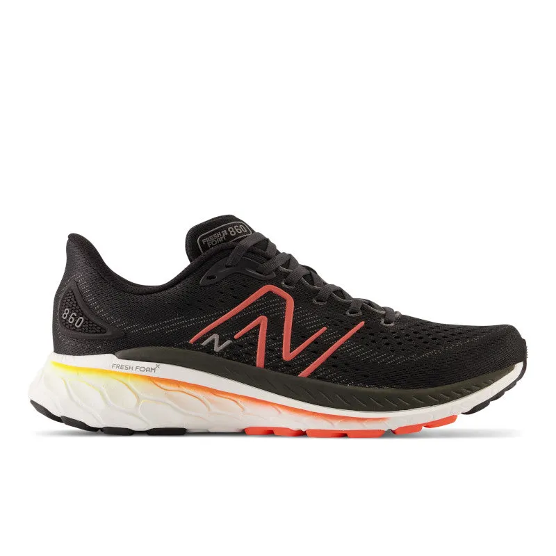 Fresh Foam X 860v13 - Black with Neon Dragonfly and Hot Marigold - Men's New Balance lifestyle shoes