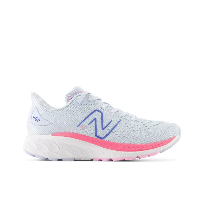 Fresh Foam X 860v13 - Moon Dust with Neon Pink - Big Kids New Balance lifestyle shoes
