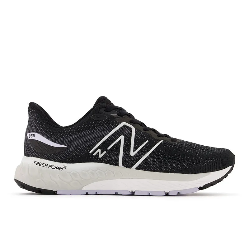 Fresh Foam X 880v12 - Black with Violet Haze and Steel - Women's New Balance lifestyle shoes