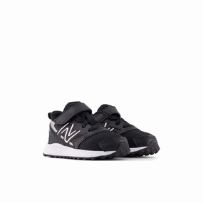 Fresh Foam 650 Bungee Lace with Top Strap - Black with Metallic Silver and White - Kids New Balance casual sneakers for everyday comfort