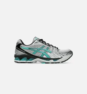 Gel Kayano 14 Mens Lifestyle Shoe - Aqua Blue/Metallic Silver Asics lifestyle shoes with classic design