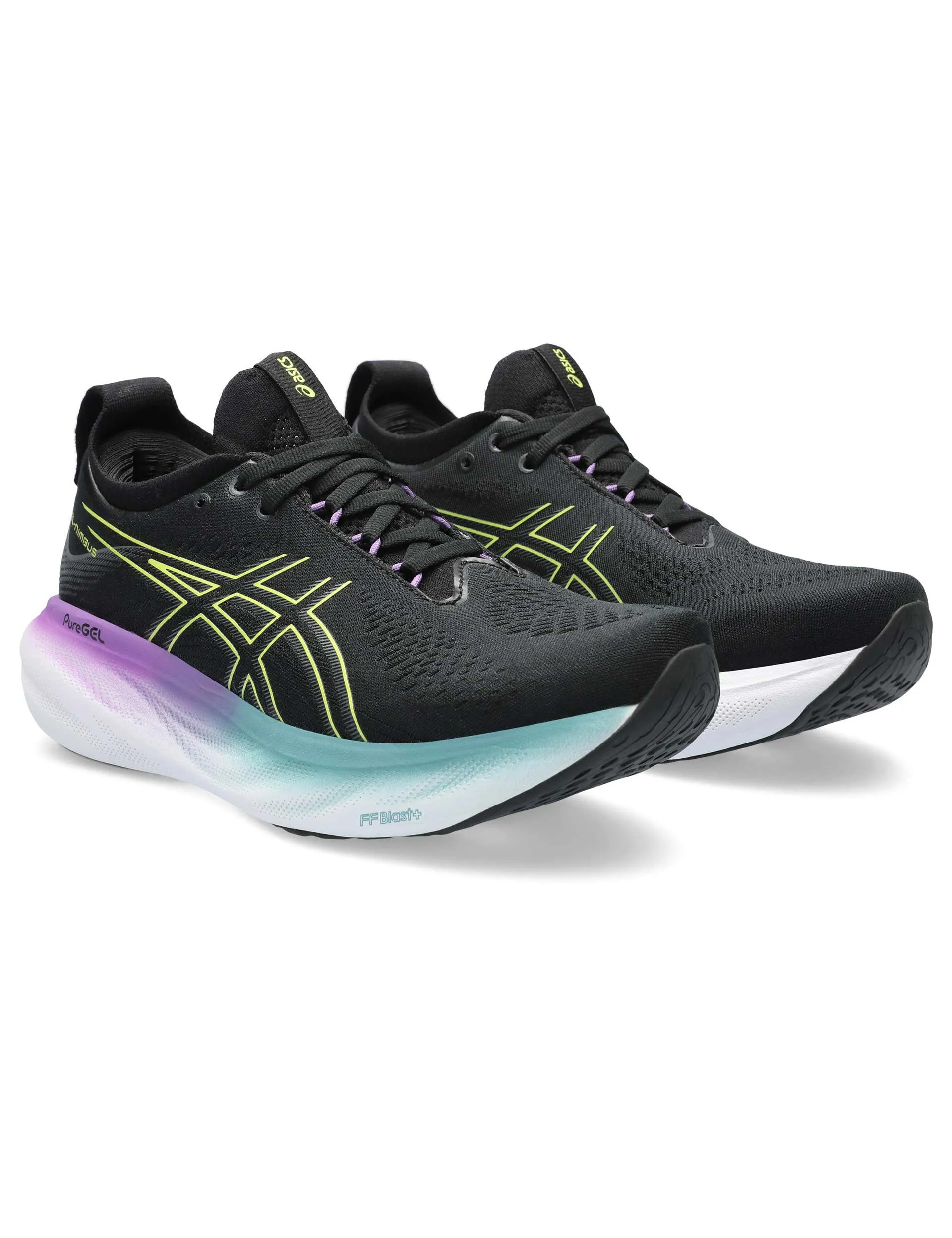 Gel-Nimbus 25 - Black/Glow Yellow Asics multi-purpose athletic footwear