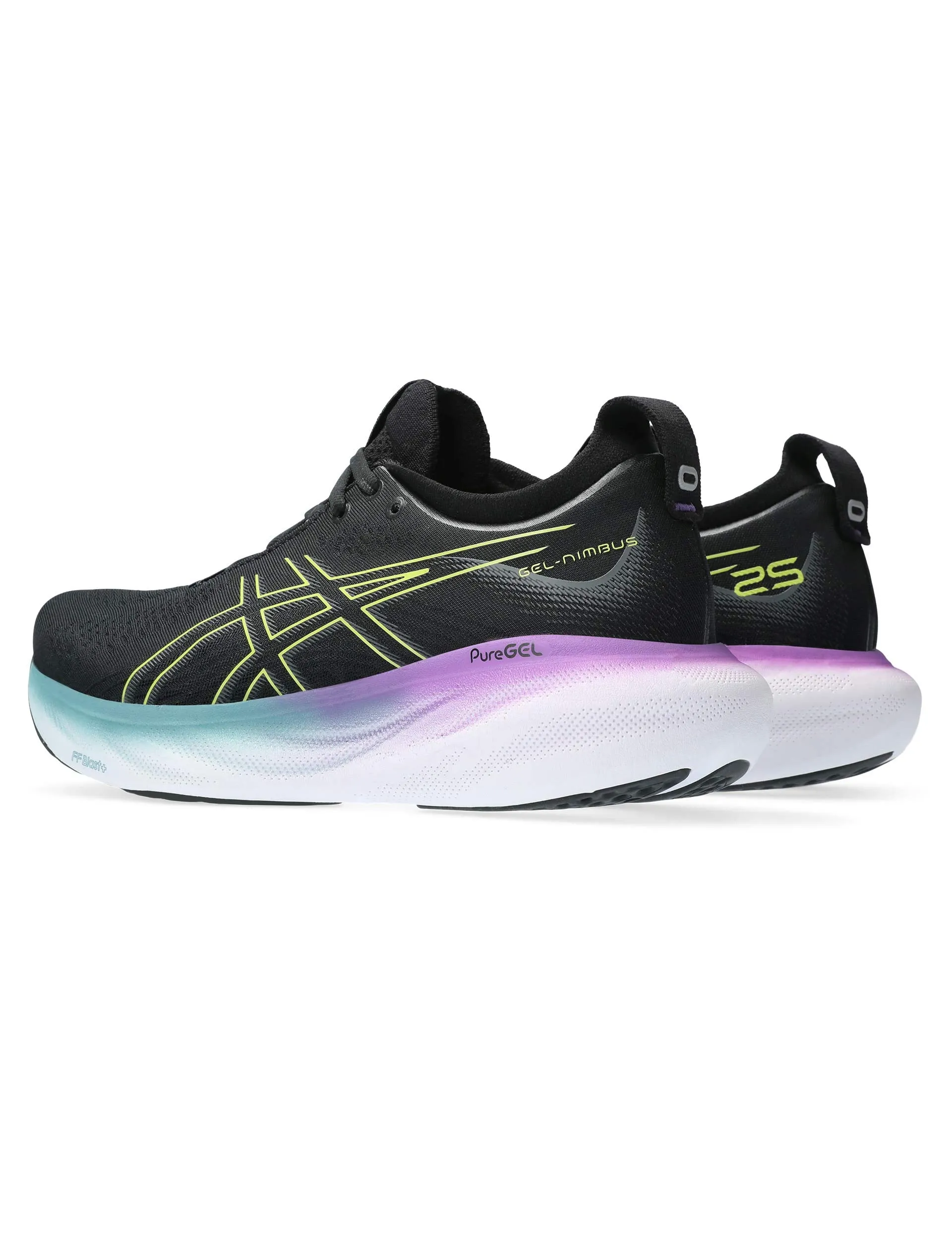 Gel-Nimbus 25 - Black/Glow Yellow Asics multi-purpose athletic footwear