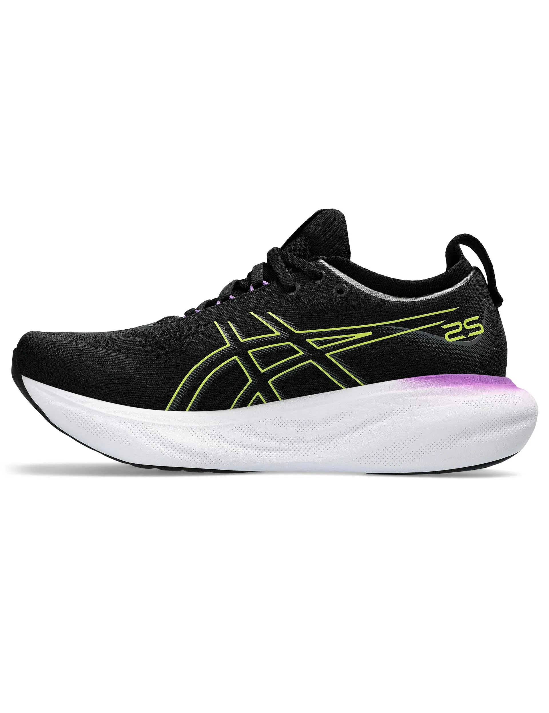 Gel-Nimbus 25 - Black/Glow Yellow Asics multi-purpose athletic footwear