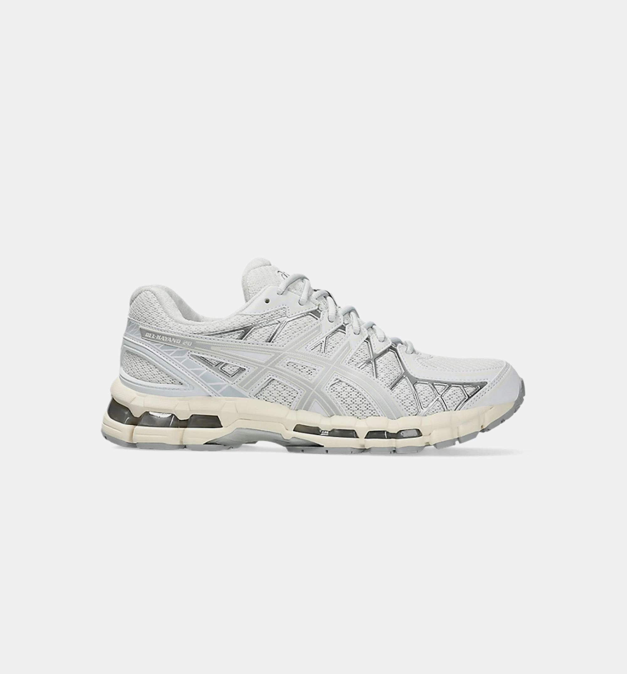 Gel Kayano 20 Mens Lifestyle Shoe - White/Pure Silver Asics lifestyle shoes with classic design