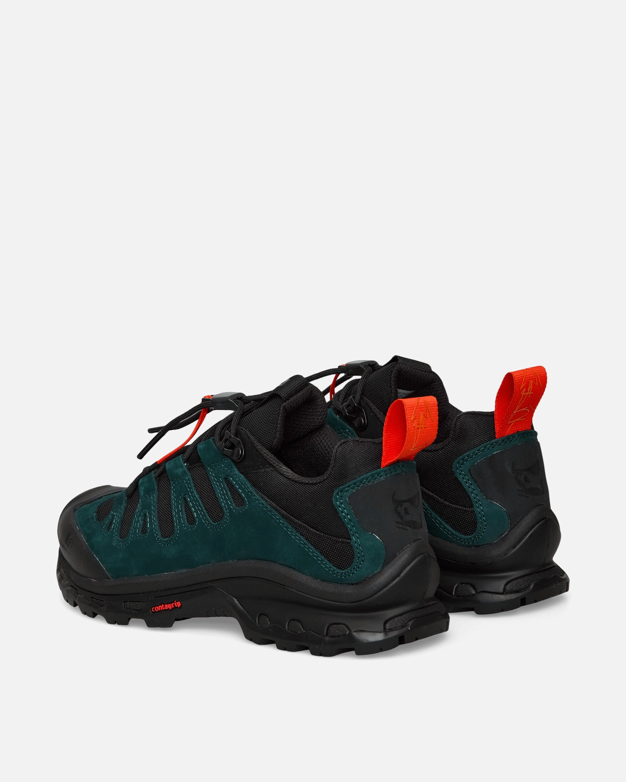 GR10K Quest Low - 01 Vassal Sneakers Black / Ponderosa Pine / Flame Scarlet Mountain Trail Runners