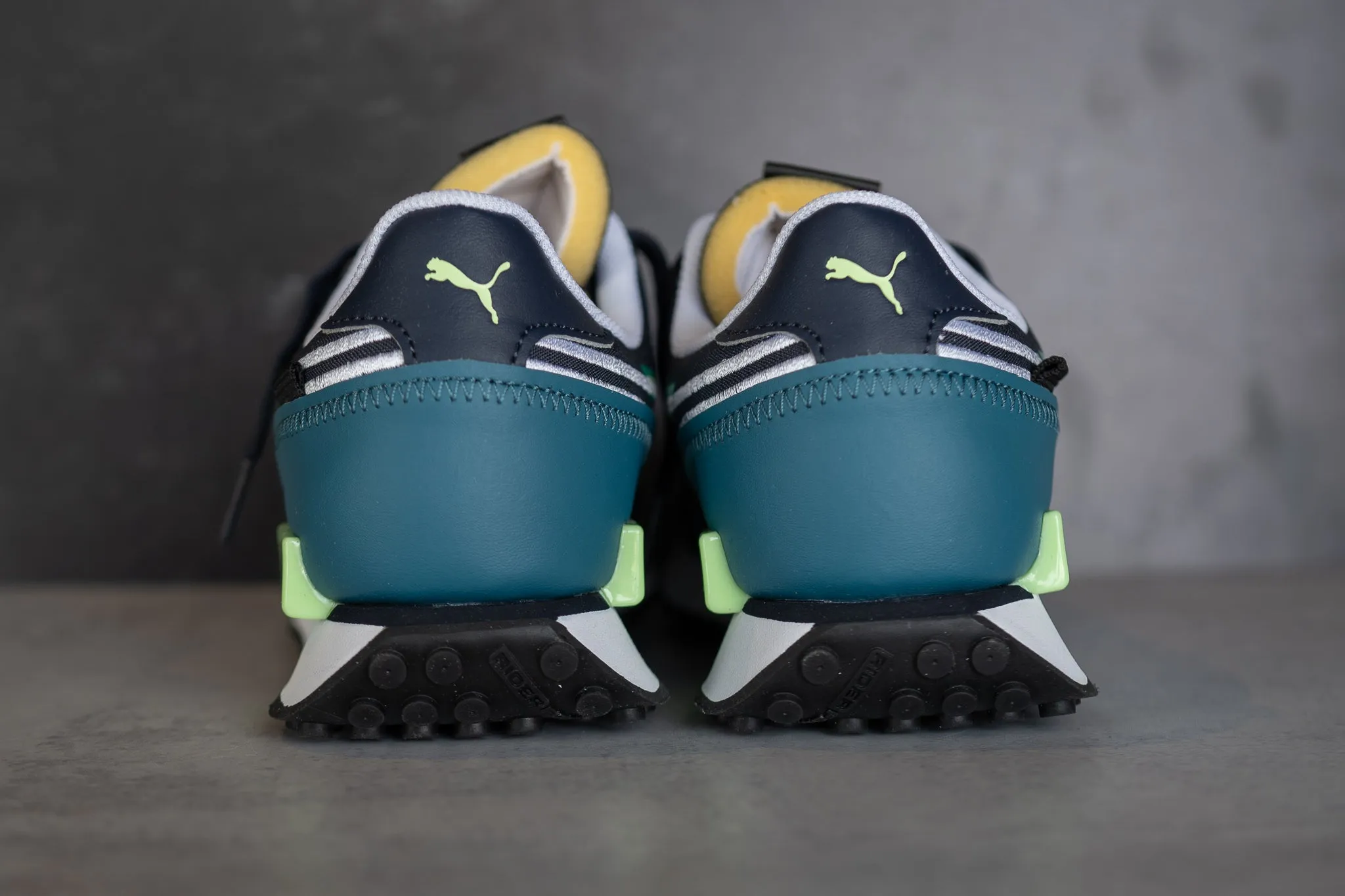 GRADESCHOOL Puma Future Rider Twofold JR (Parisian Night/Blue Coral) Puma athletic shoe visuals