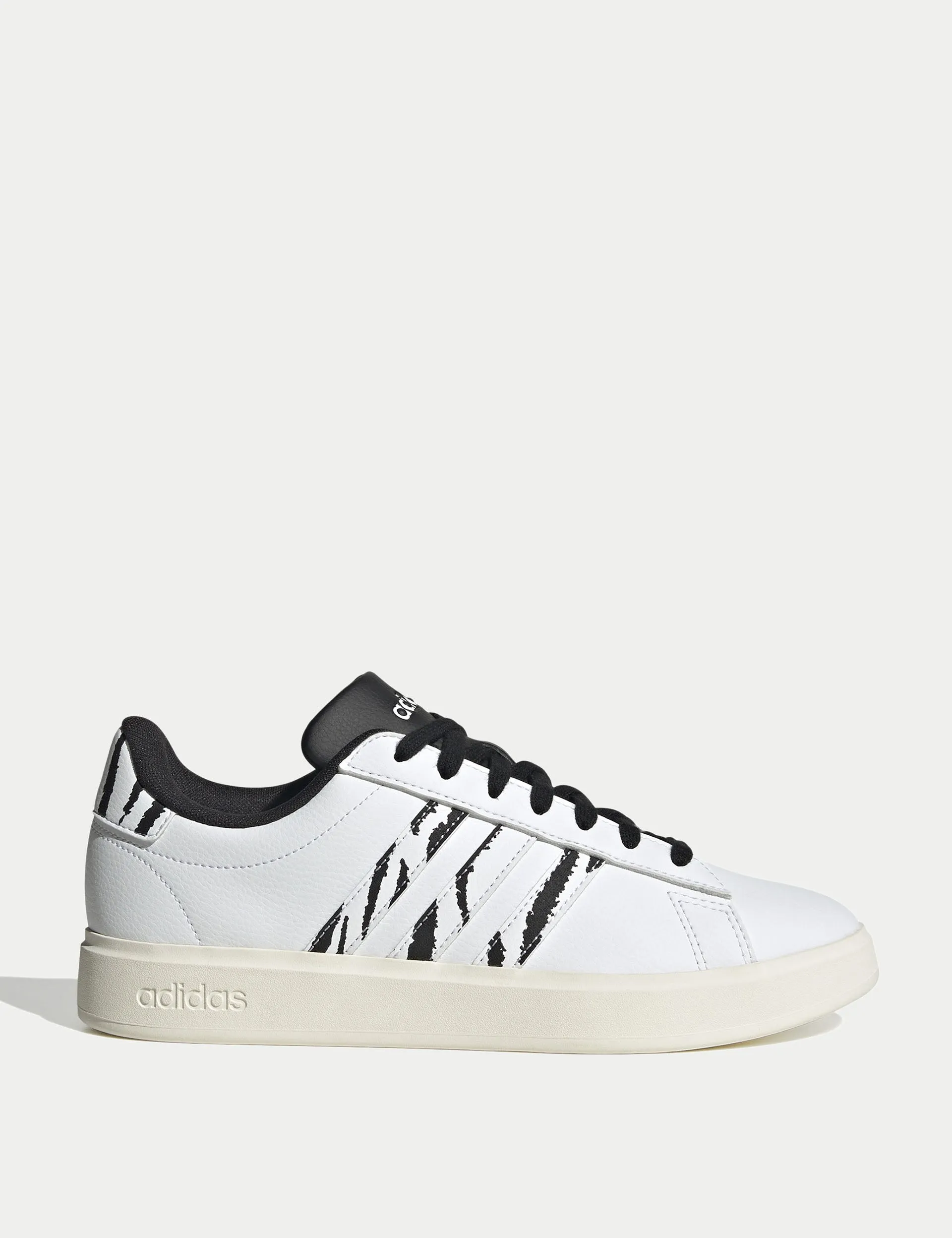 Grand Court 2.0 Shoes - Cloud White/Core Black Adidas everyday sneakers with comfort cushioning