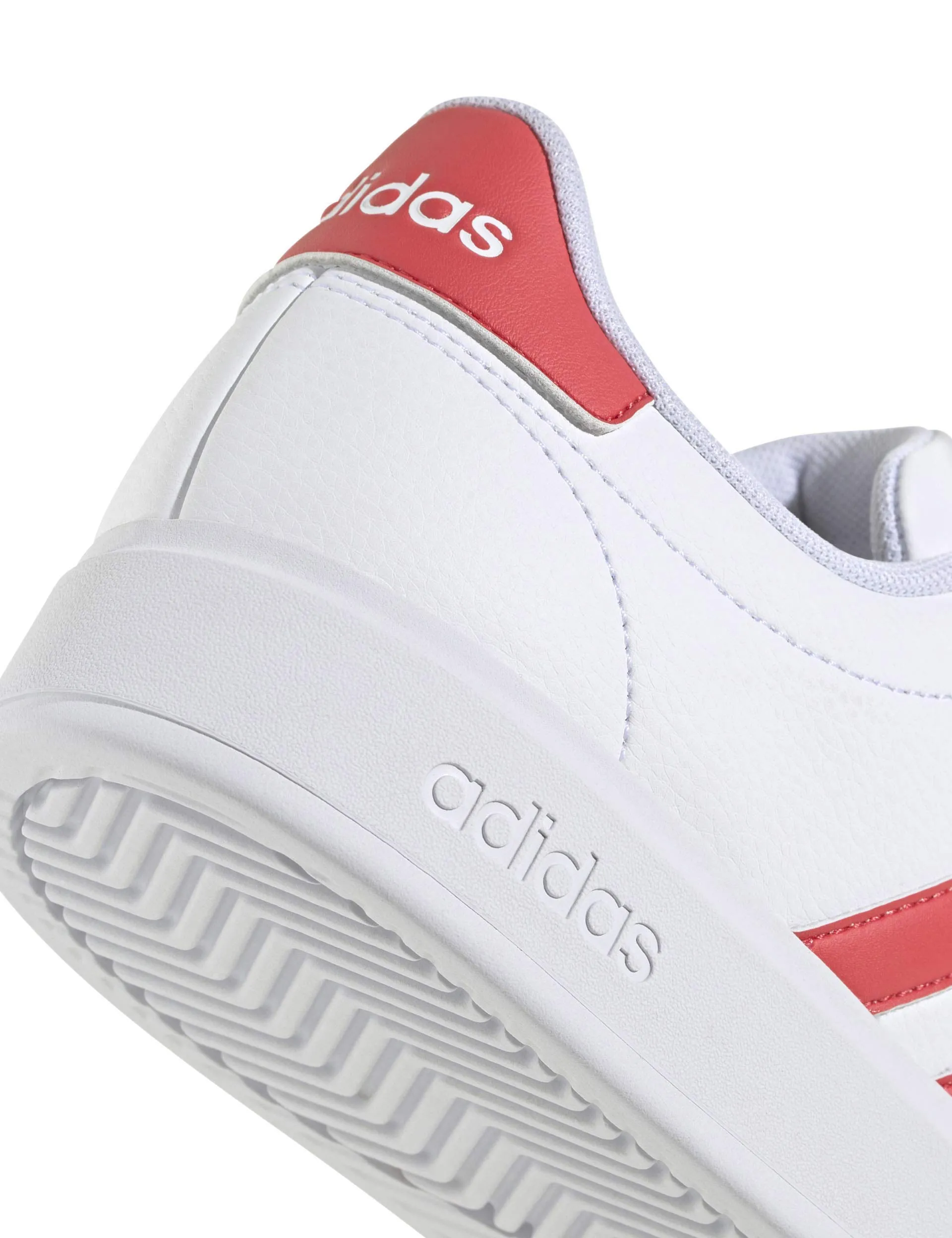Grand Court 2.0 Shoes - Cloud White/Semi Lucid Red Adidas trendy casual shoe styles