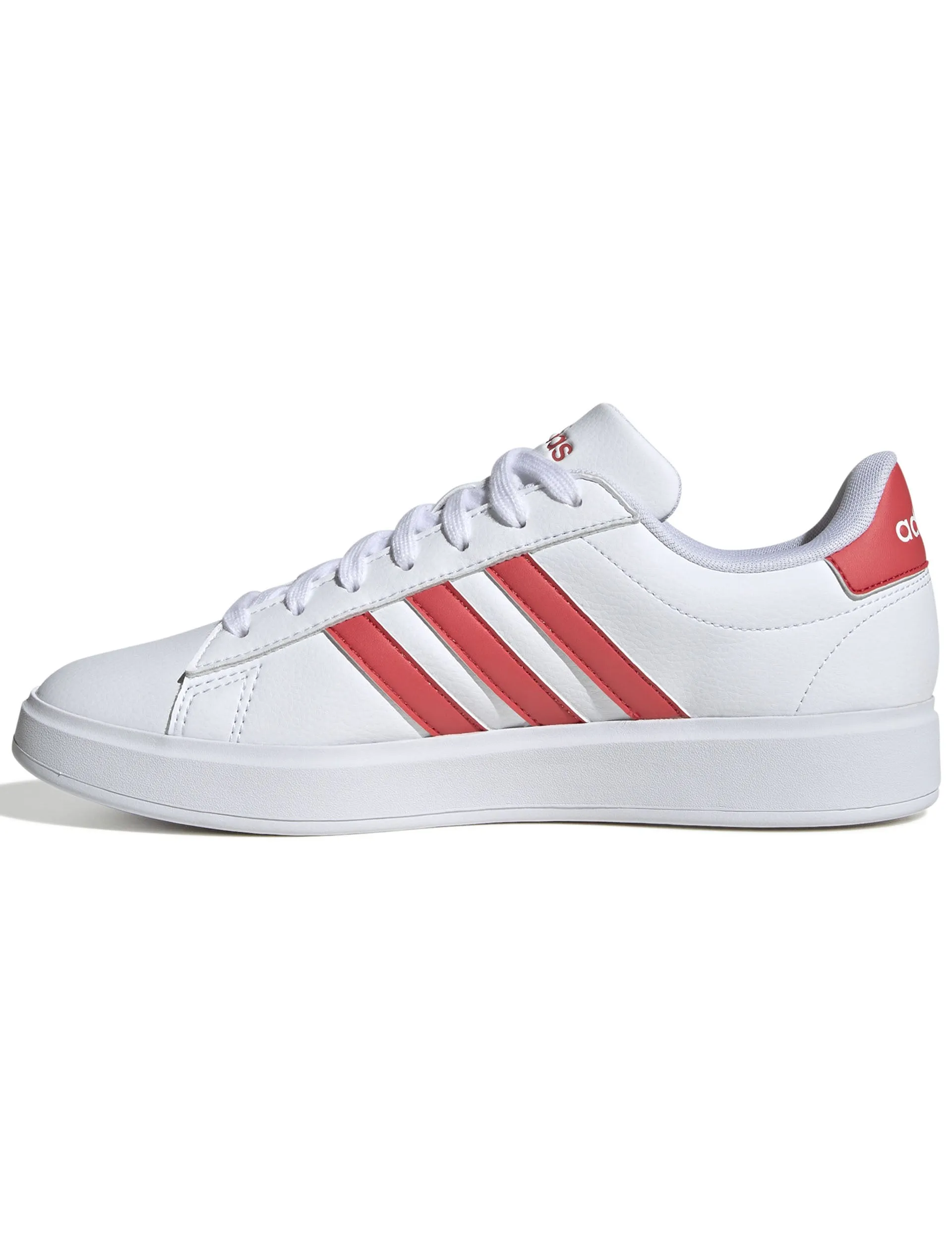 Grand Court 2.0 Shoes - Cloud White/Semi Lucid Red Adidas trendy casual shoe styles