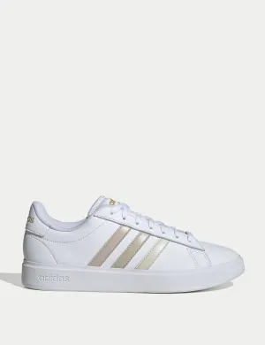 Grand Court 2.0 Shoes - Cloud White/Wonder White/Wonder Beige Adidas everyday sneakers with comfort cushioning