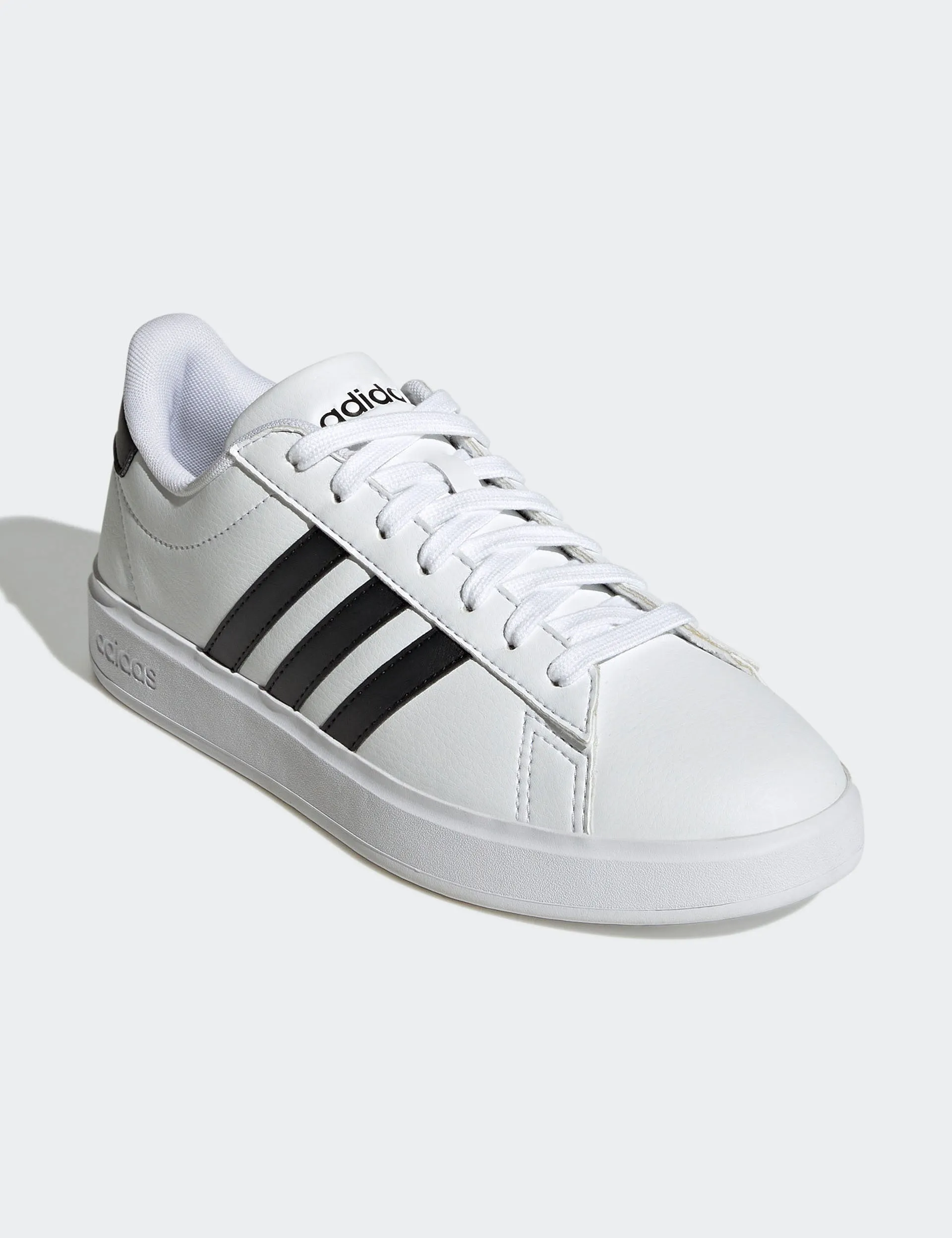 Grand Court Cloudfoam Lifestyle Court Comfort Shoes - Cloud White/Core Black Adidas trendy casual shoe styles