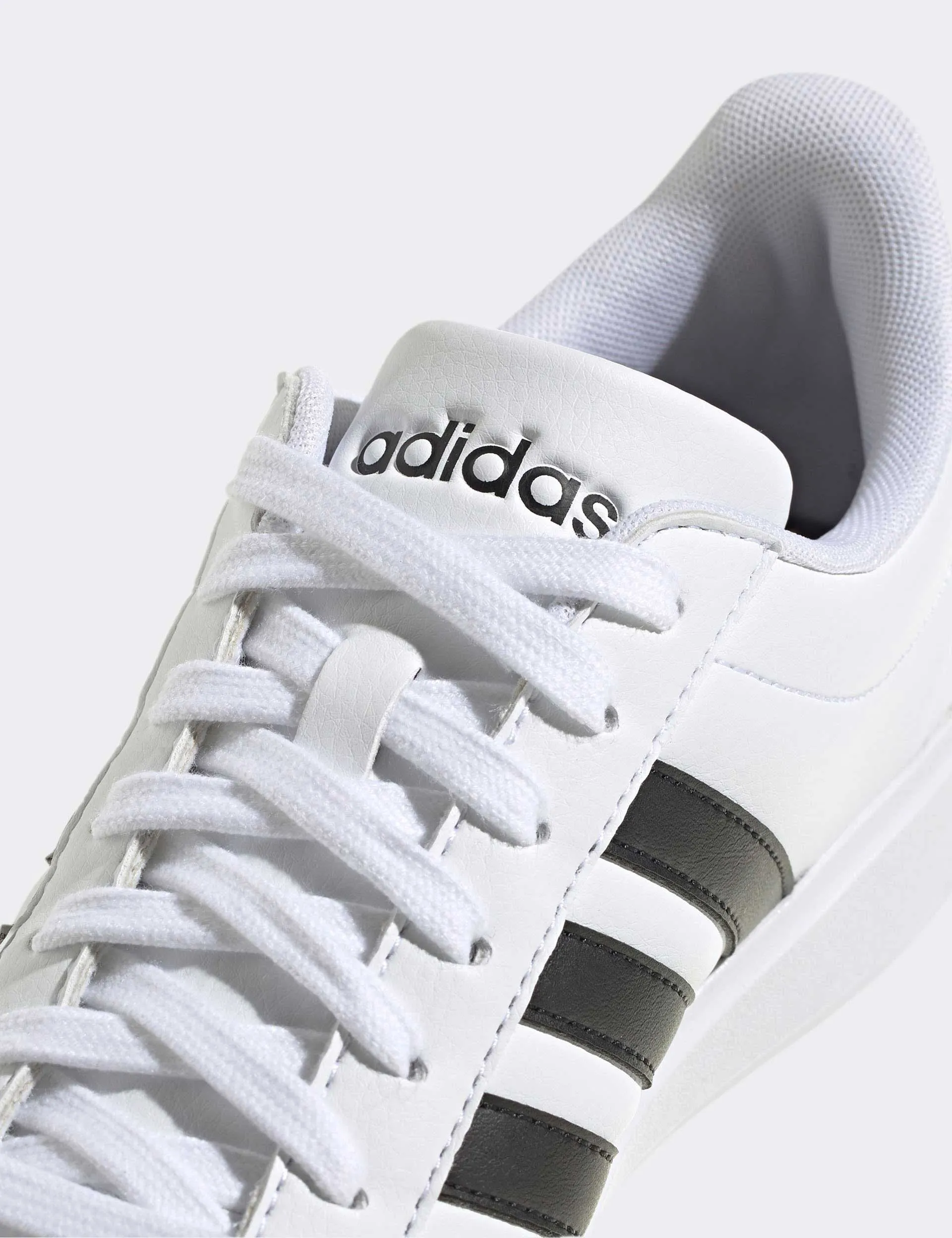 Grand Court Cloudfoam Lifestyle Court Comfort Shoes - Cloud White/Core Black Adidas trendy casual shoe styles
