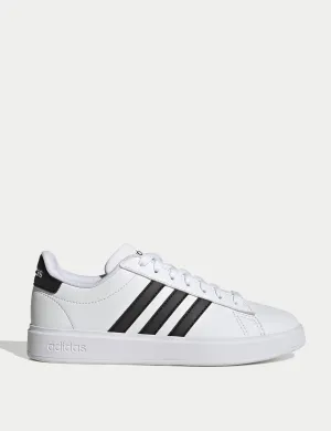 Grand Court Cloudfoam Lifestyle Court Comfort Shoes - Cloud White/Core Black Adidas everyday sneakers with comfort cushioning
