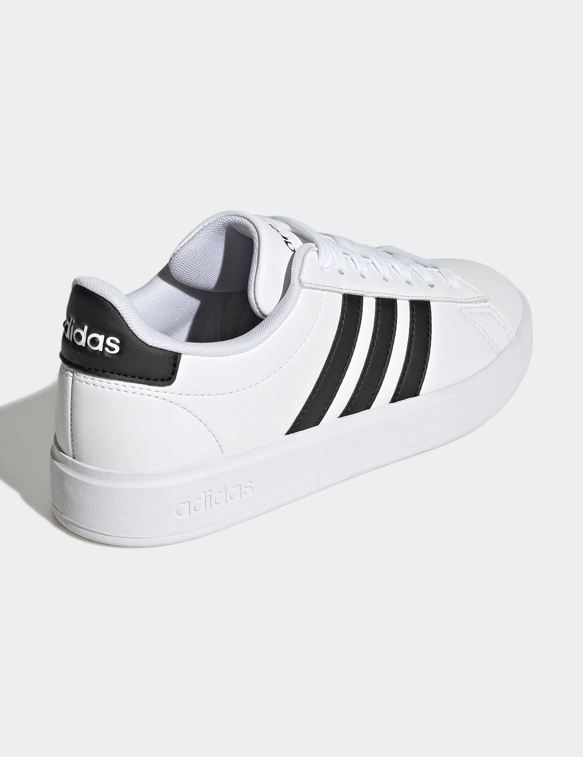 Grand Court Cloudfoam Lifestyle Court Comfort Shoes - Cloud White/Core Black Adidas trendy casual shoe styles