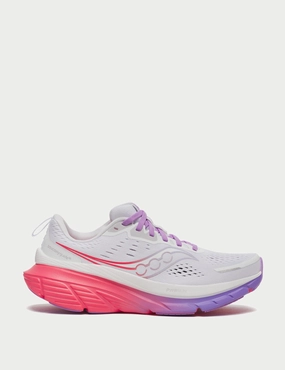 Guide 18 - White/Crocus Saucony comfortable workout shoes for fitness