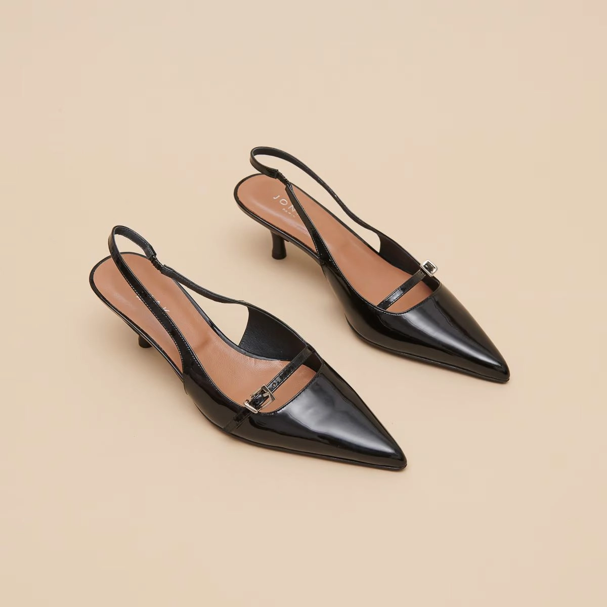 Heels S Damoiselle Verni Noir Stylish Footwear