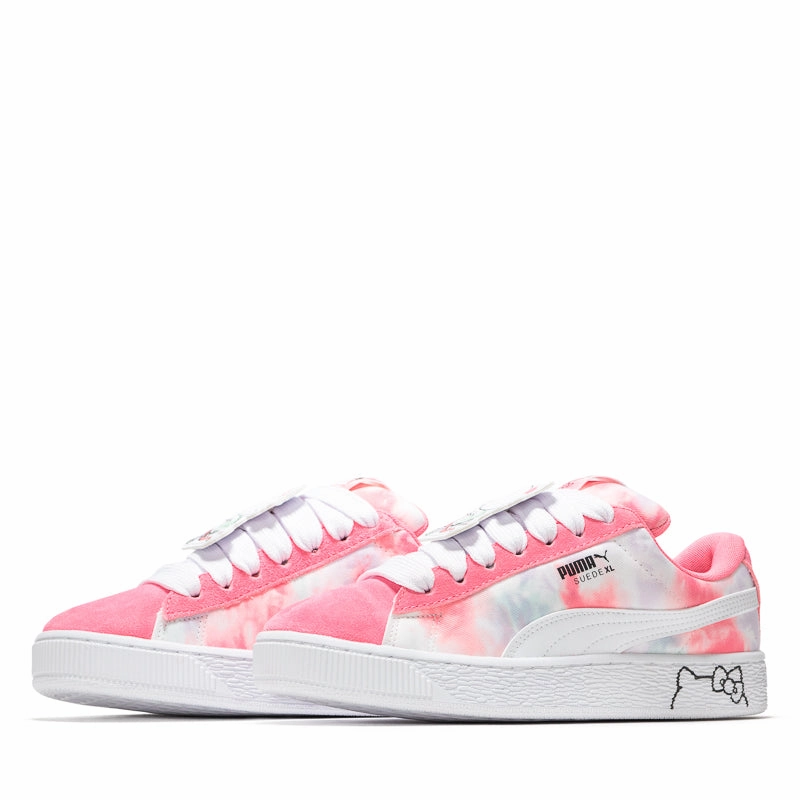 Hello Kitty x Puma Suede XL (GS) - Magic Rose/Peaceful Blue Puma trainer style images