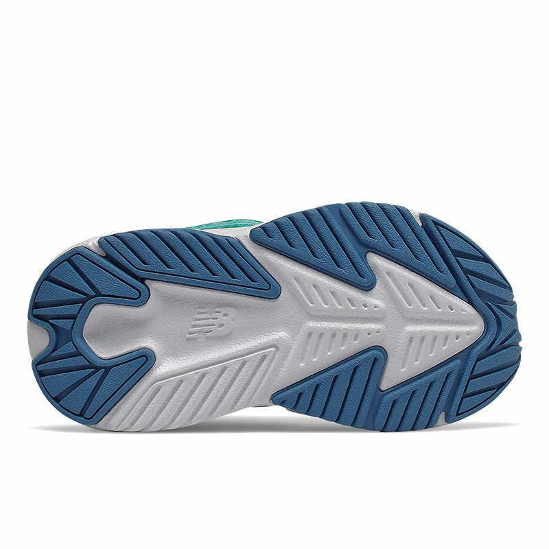 Hook and Loop Rave Run - Bali Blue With Mako Blue And Lemon Slush - Toddler New Balance lifestyle shoes