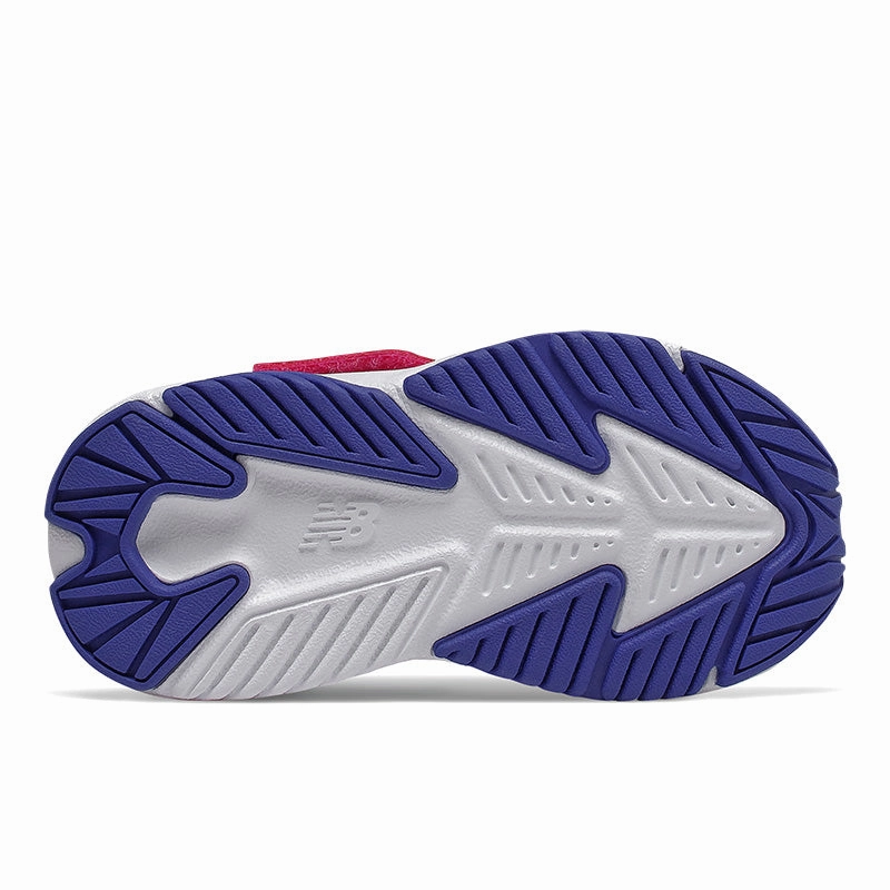 Hook and Loop Rave Run - Exuberant Pink With Candy Pink And Marine Blue - Toddler New Balance lifestyle shoes