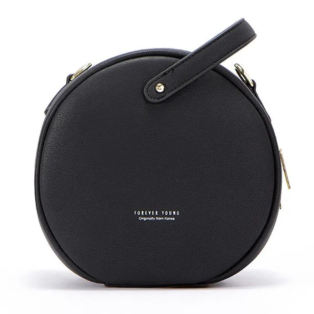 HOT Circular Design Fashion Women Shoulder Bag Leather Women's Crossbody Messenger Bags Ladies Purse Female Round Bolsa Handbag Fashion Nova Bags
