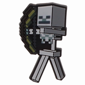 Jibbitz Minecraft Skeleton Crocs slip-on shoes for casual use