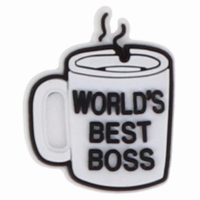 Jibbitz The Office Worlds Best Boss Mug Crocs slip-on shoes for casual use