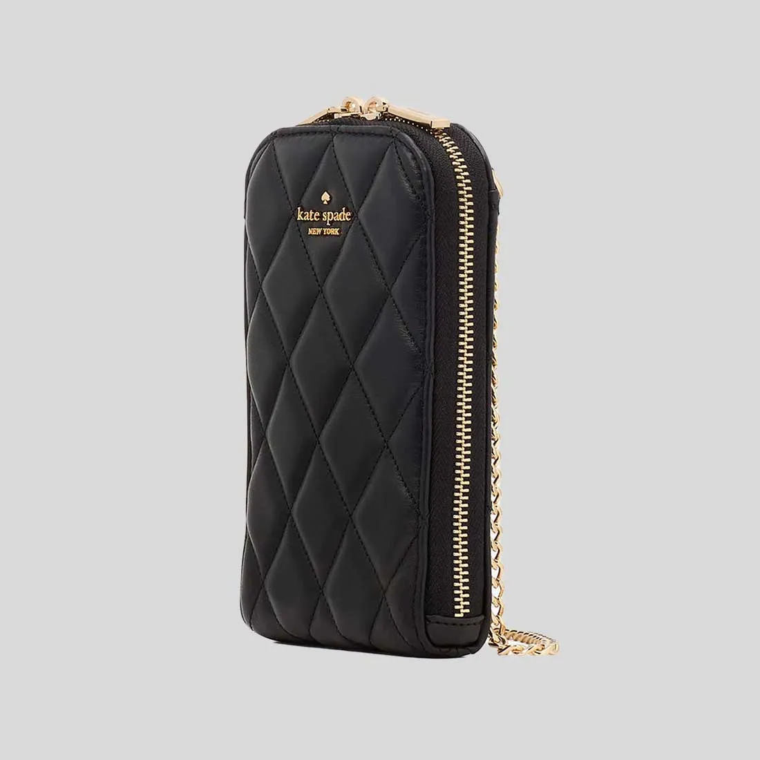 Kate Spade Bags KATE SPADE Carey Quilted North South Phone Crossbody Bag Black KC597