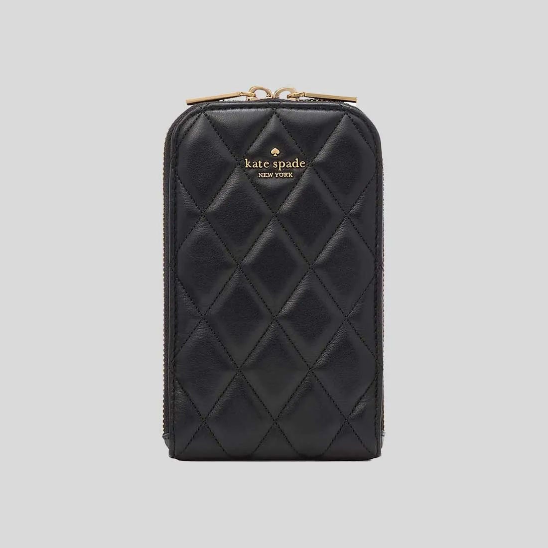 Kate Spade Bags KATE SPADE Carey Quilted North South Phone Crossbody Bag Black KC597