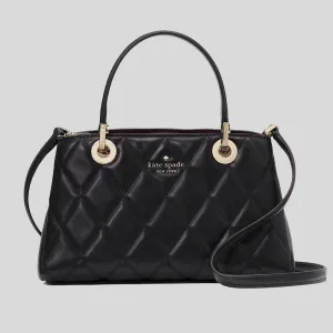 Kate Spade Bags KATE SPADE Carey Small Quilted Sullivan Satchel Black KI849