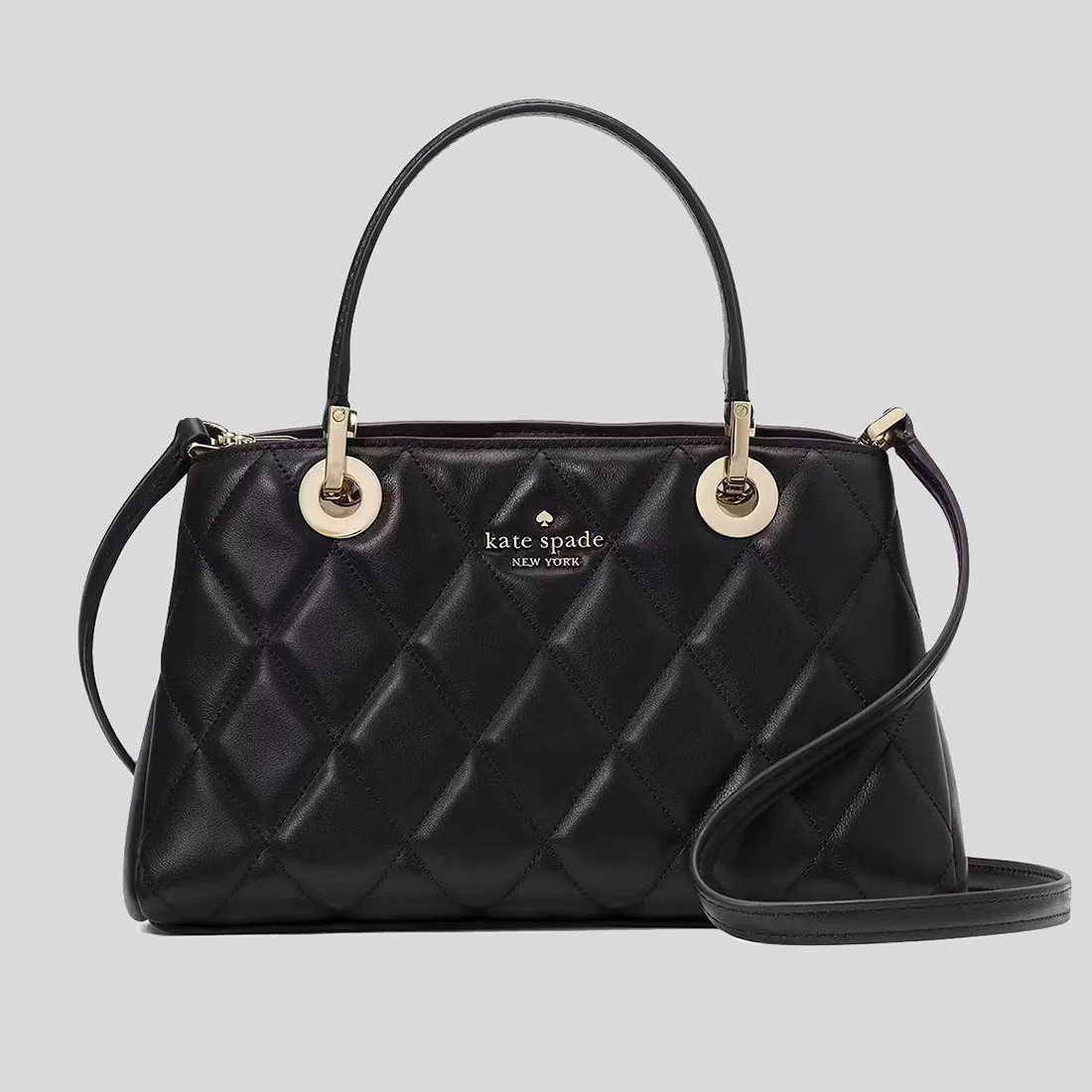 Kate Spade Bags KATE SPADE Carey Small Quilted Sullivan Satchel Black KI849