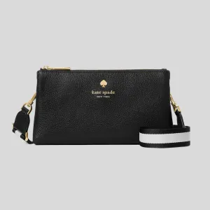 Kate Spade Bags KATE SPADE Emma Pebbled Leather Mini Crossbody Bag Black KK257