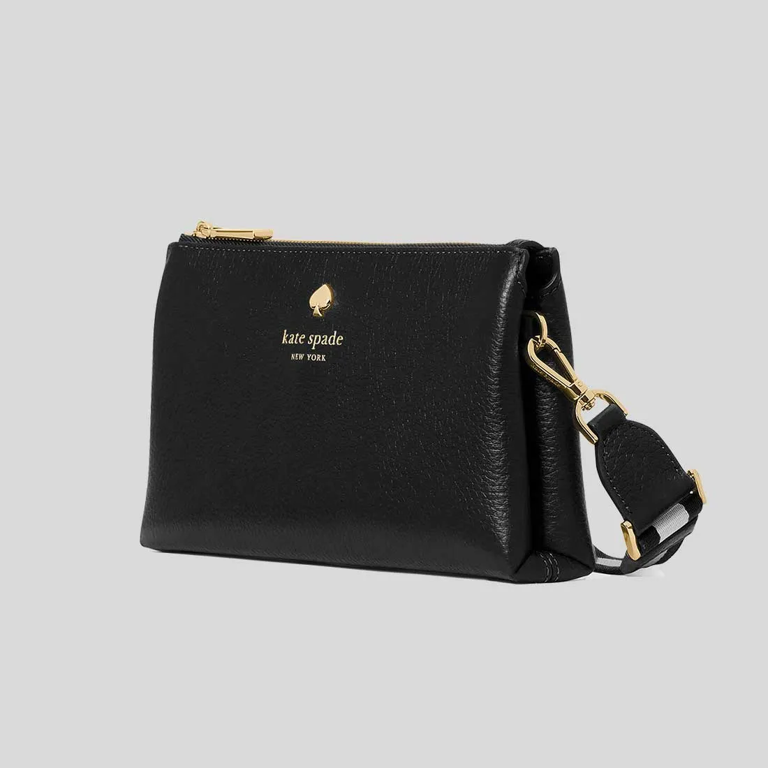 Kate Spade Bags KATE SPADE Emma Pebbled Leather Mini Crossbody Bag Black KK257