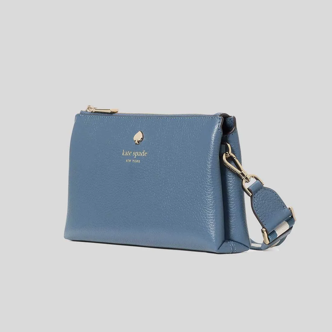 Kate Spade Bags KATE SPADE Emma Pebbled Leather Mini Crossbody Bag Bluestone KK257