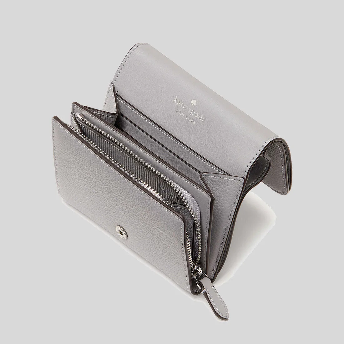 Kate Spade Bags KATE SPADE Kayla Small L-zip Wallet Mountain Grey KK056
