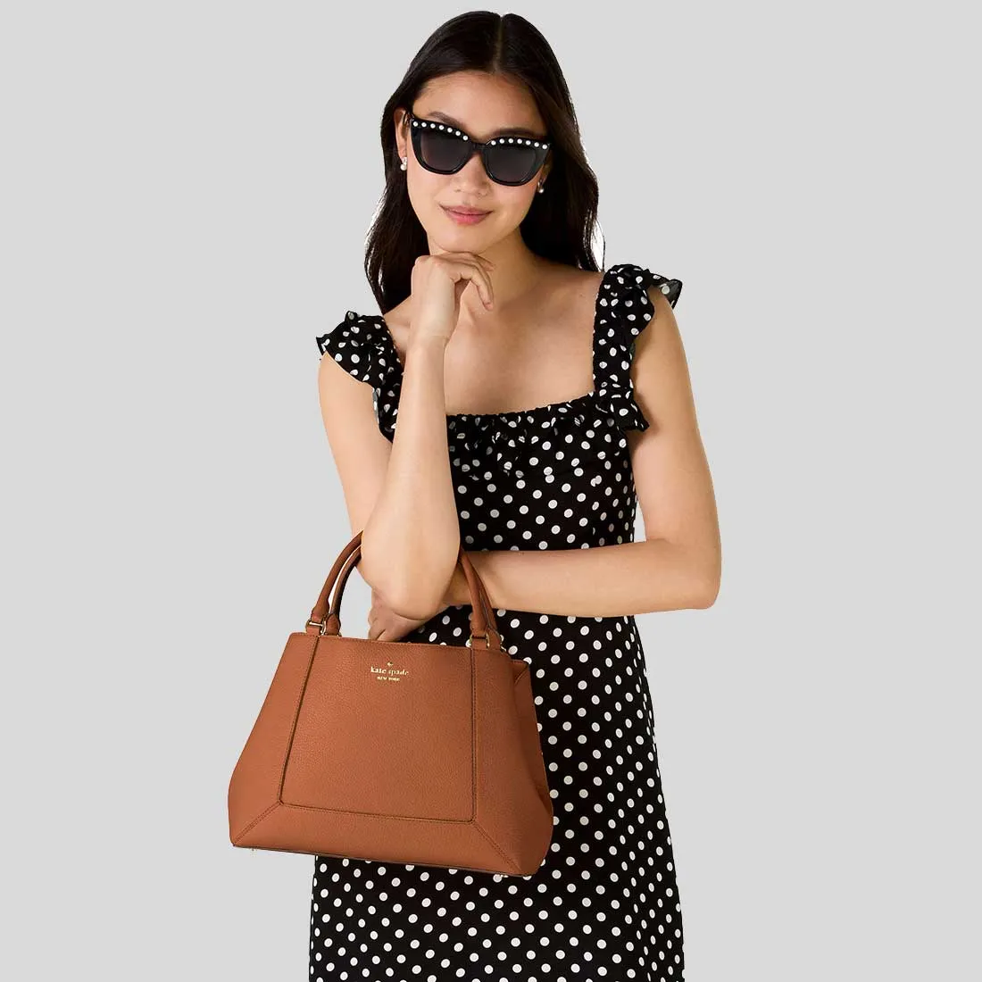 Kate Spade Bags KATE SPADE Lena Medium Satchel Warm Gingerbread KH434