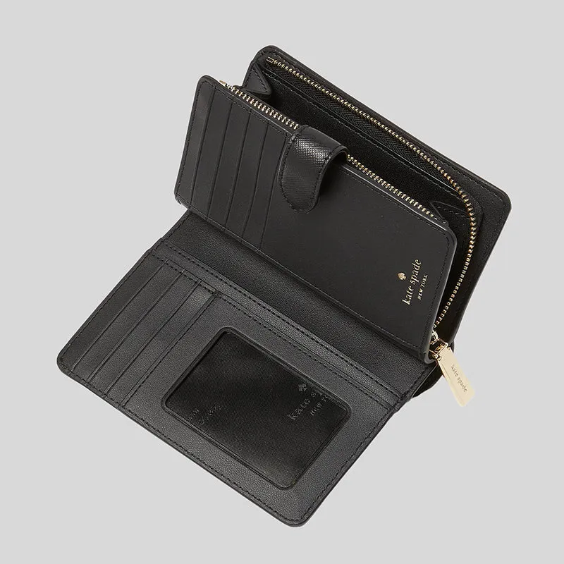 Kate Spade Bags KATE SPADE Madison Medium Compact Bifold Wallet Black KC580