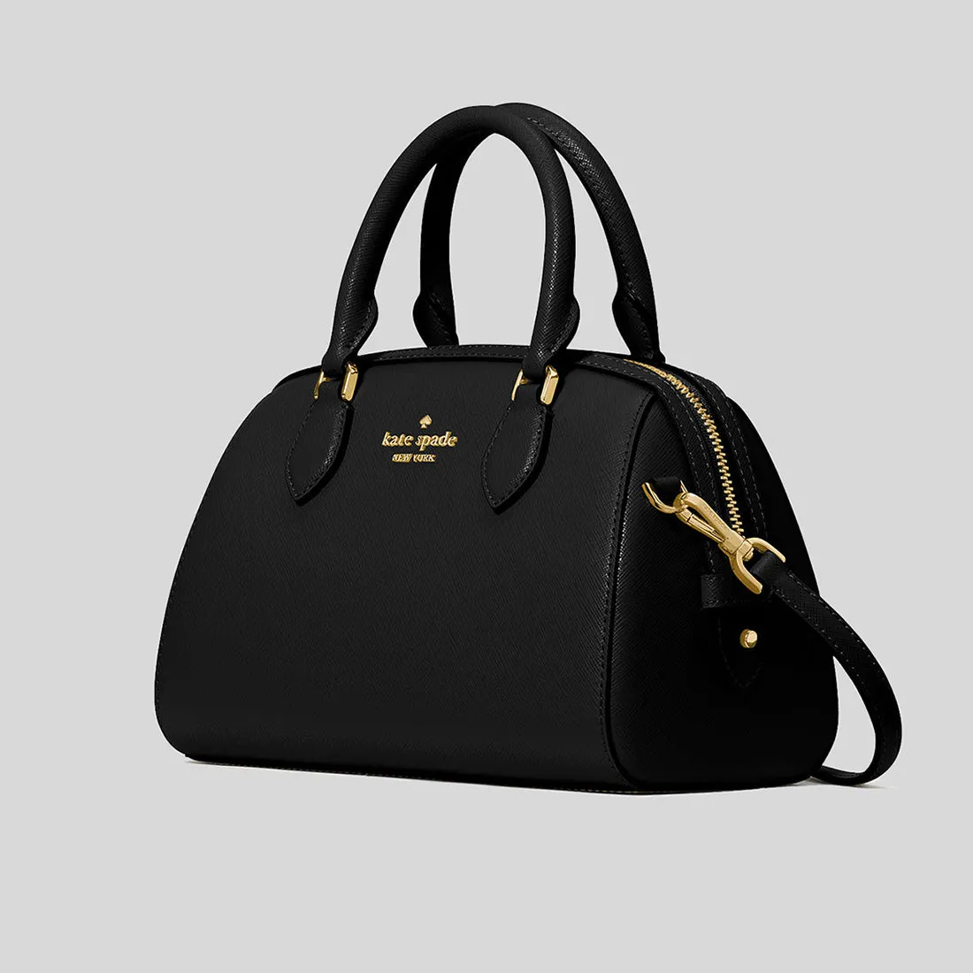 Kate Spade Bags KATE SPADE Madison Saffiano Leather Duffle Crossbody Bag Black KF493