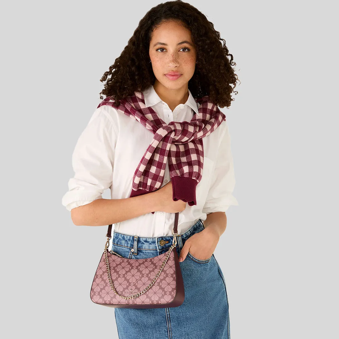Kate Spade Bags KATE SPADE Signature Spade Flower Crossbody Bag Grenache Multi KI381